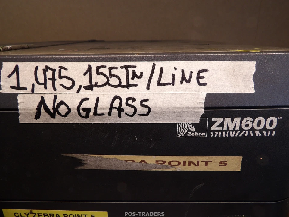 Zebra ZM600 Thermal Barcode Label Printer 300dpi LAN USB - 1,475,155 IN / LINES - Bild 2 von 4