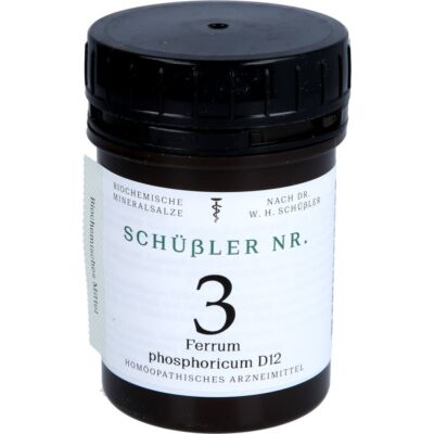 SCHÜSSLER Nr.3 Ferrum phosphoricum D 12 Tabletten 400 St PZN10990400