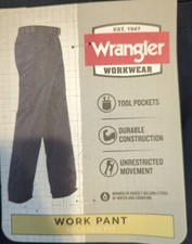 New Men's Wrangler Workwear Relaxed Fit Work Pant-40x32-Dark Navy 2461