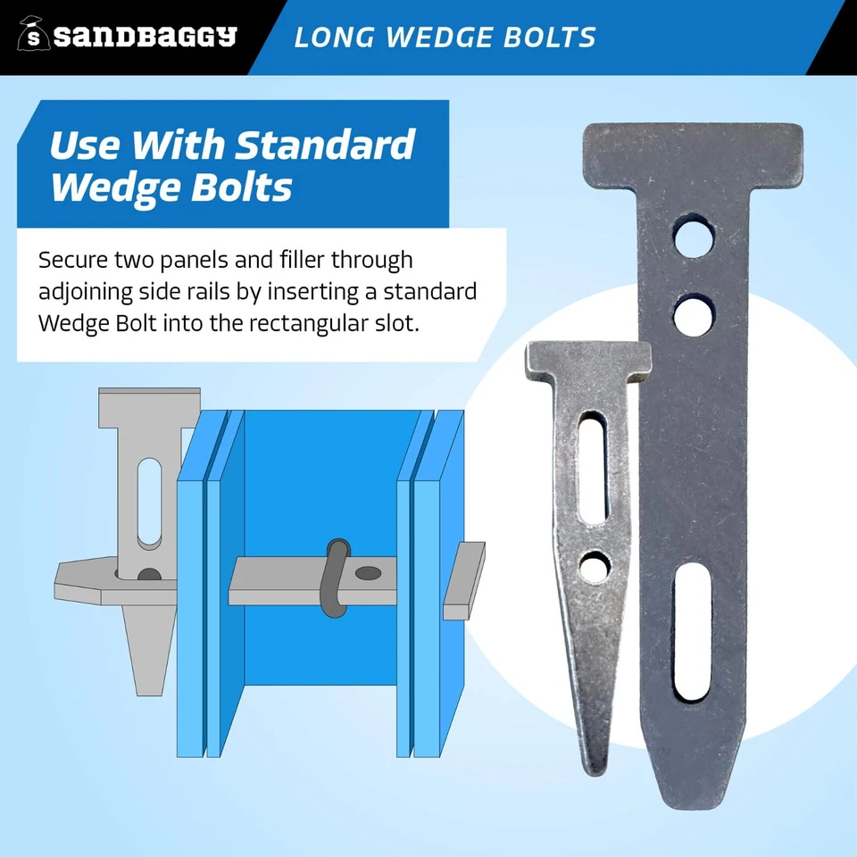 Pernos de cuña largos holgados para arena para moldes de concreto - Formas estándar de acero/madera contrachapada Foto 4 de 4