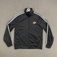 Adidas Jacket Mens Small Los Angeles Lakers Training Basketball Full Zip Active