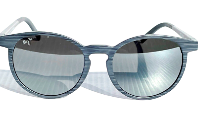 NEW Maui Jim KIAWE Grey Woodgrain Stripe POLARIZED Grey GLASS