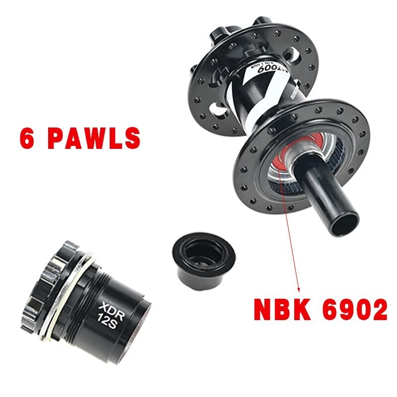 32/36H Bicycle Hub QR Thru Axle 6 Pawls 6 Bearings Mountain Bike Hub HG MS XD - Image 4 of 4