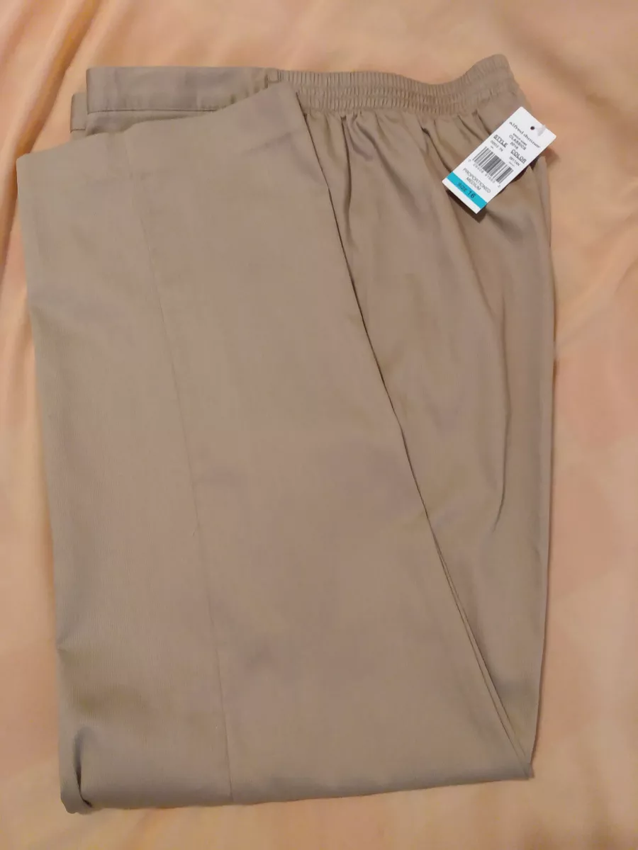 Alfred dunner pants cotton polyester deals spandex