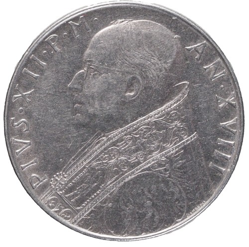 Vatican City 100 Lire, 1956 Pope Pius XII Coin | eBay