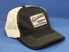 Gleaner Combines Tractor Hat - Black White - Soft Mesh - Low Crown - Snapback