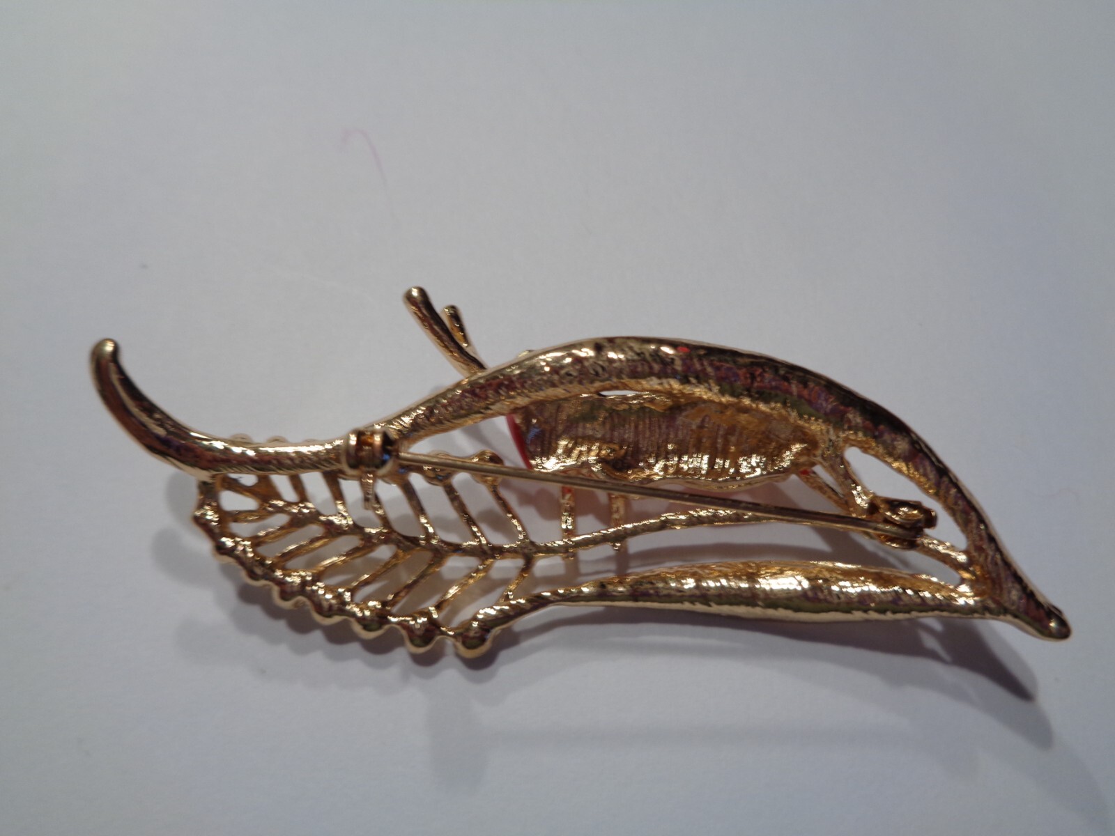 Modern Unsigned Yellow/Rhinestone Grasshopper on … - image 2