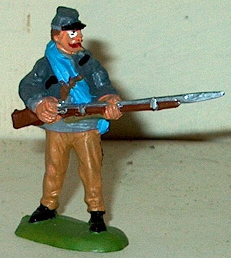 CIVIL WAR CONFEDERATE AT READY 54MM MARXMEN MODELS FROM ENGLAND