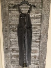 Zara Kids Overalls Black Slim Fit Kids Size 11-12 25x25 Vintage EUC Cute