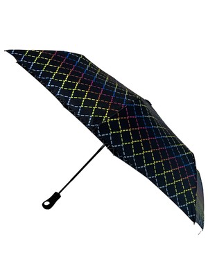 Misty Harbor 42'' Automatic Open Rain Umbrella Black Multi-Color