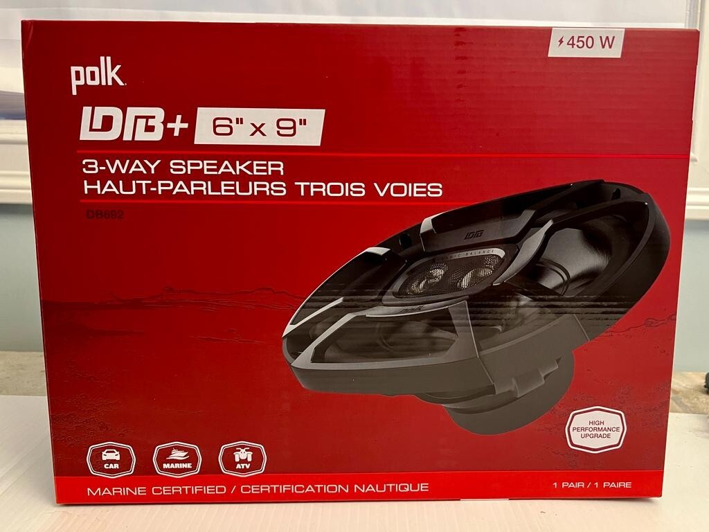Polk Audio DB692 DB+ Series 6"x9" 450 Watts Marine Certified