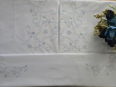High Quality Pure Cotton Percalle Hand Embroidered Sheet