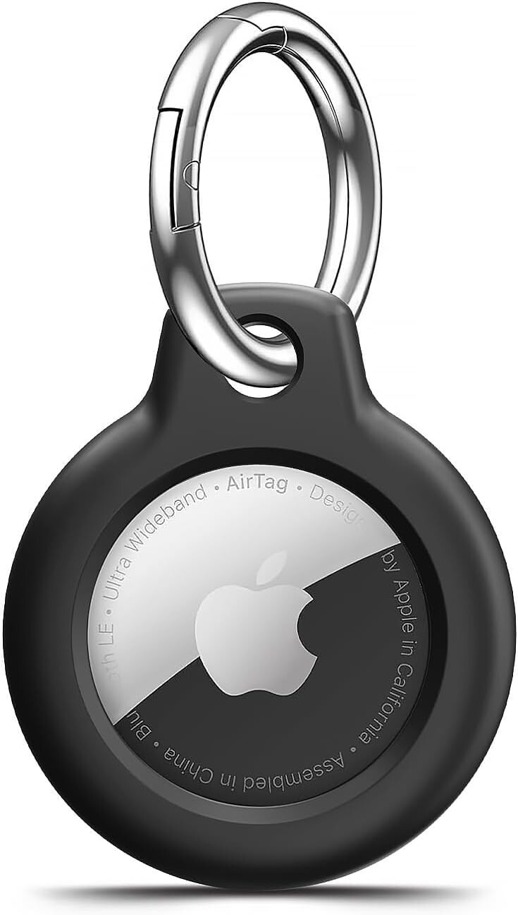 Durable Anti-Scratch Airtag Holder with Keychain for Apple Devices