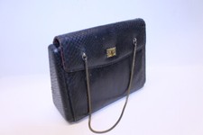 Omas kleine Handtasche schwarz  Design  Schlange Nostalgie,Vintage Tasche 