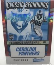 2021 Classics TERRACE MARSHALL CLASSIC BEGINNINGS RED Rookie #’d 14/50 Panthers!