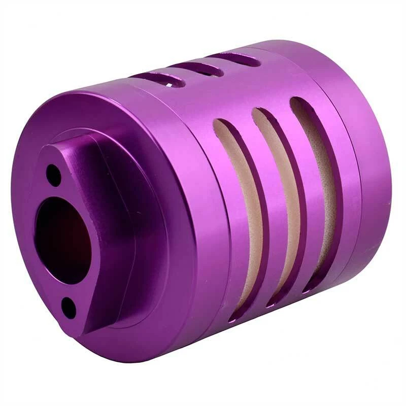 Aluminum Air Filter Purple w/Sponge For RC HPI 1/5 Engine Baja 5B 5T KM Rovan - Image 2 of 4