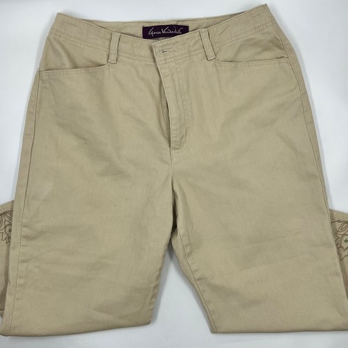 Short Femme Casual Gloria Vanderbilt Beige - Taille 10 - 98% Coton, 2% élasthanne - Neuf Avec étiquette