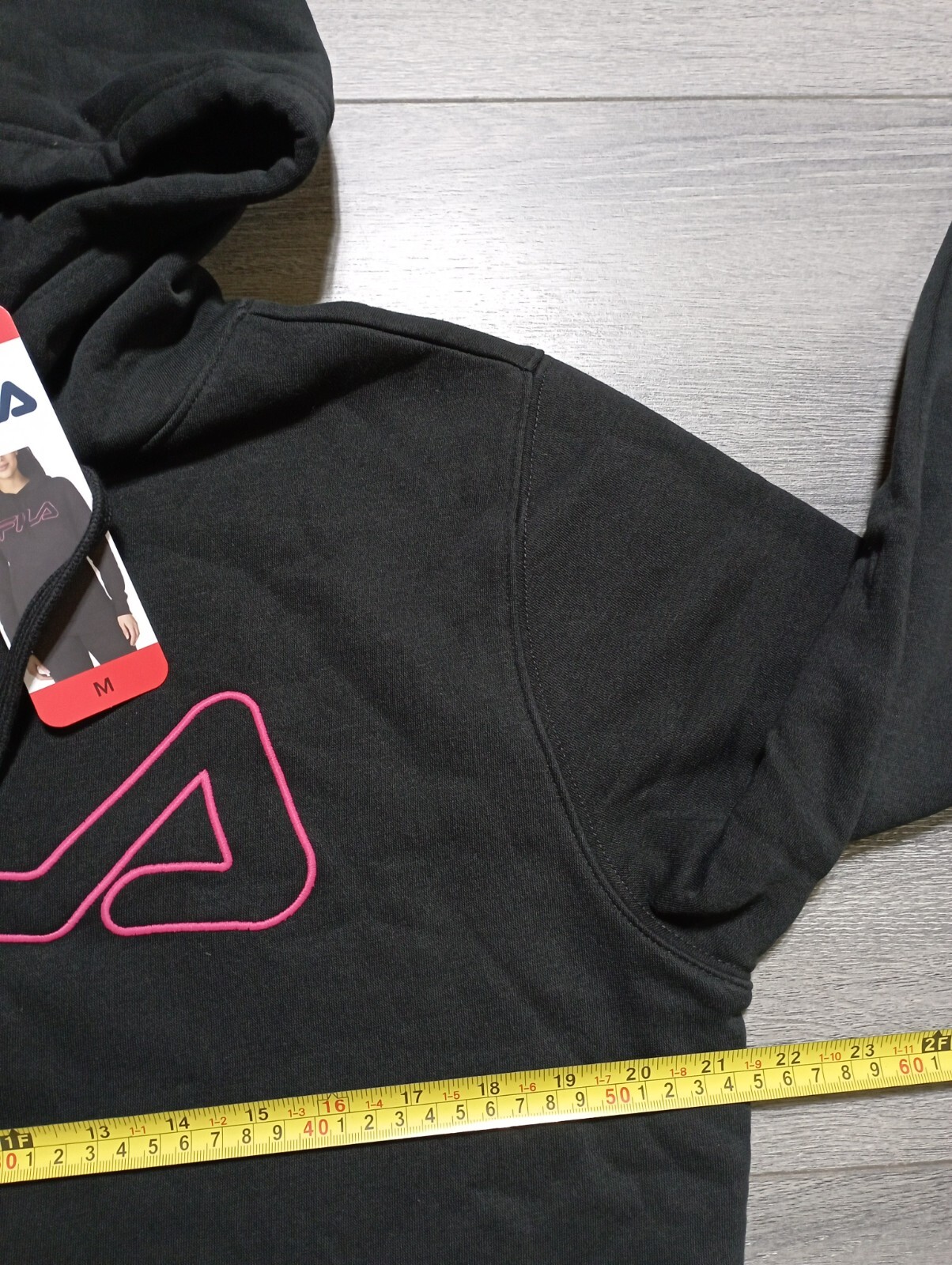 Fila Pullover Felpa con Cappuccio Adulto Donna Medium Nero Morbido