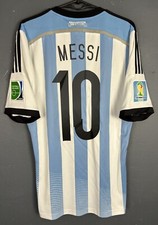 MEN'S LEO MESSI ARGENTINA NATIONAL 2013/2014 SOCCER FOOTBALL SHIRT JERSEY SIZE M