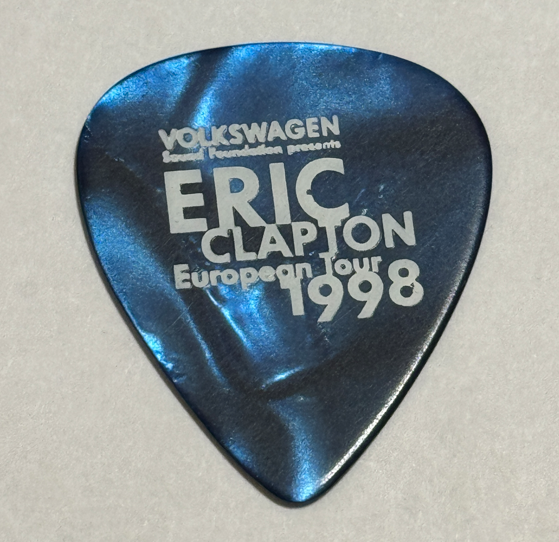 VINTAGE ERIC CLAPTON GUITAR PICK 1998 PILGRIM EUROPEAN TOUR