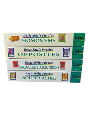 LOT OF 4 KITS Didax Basic Skills Puzzles Hands on Phonics