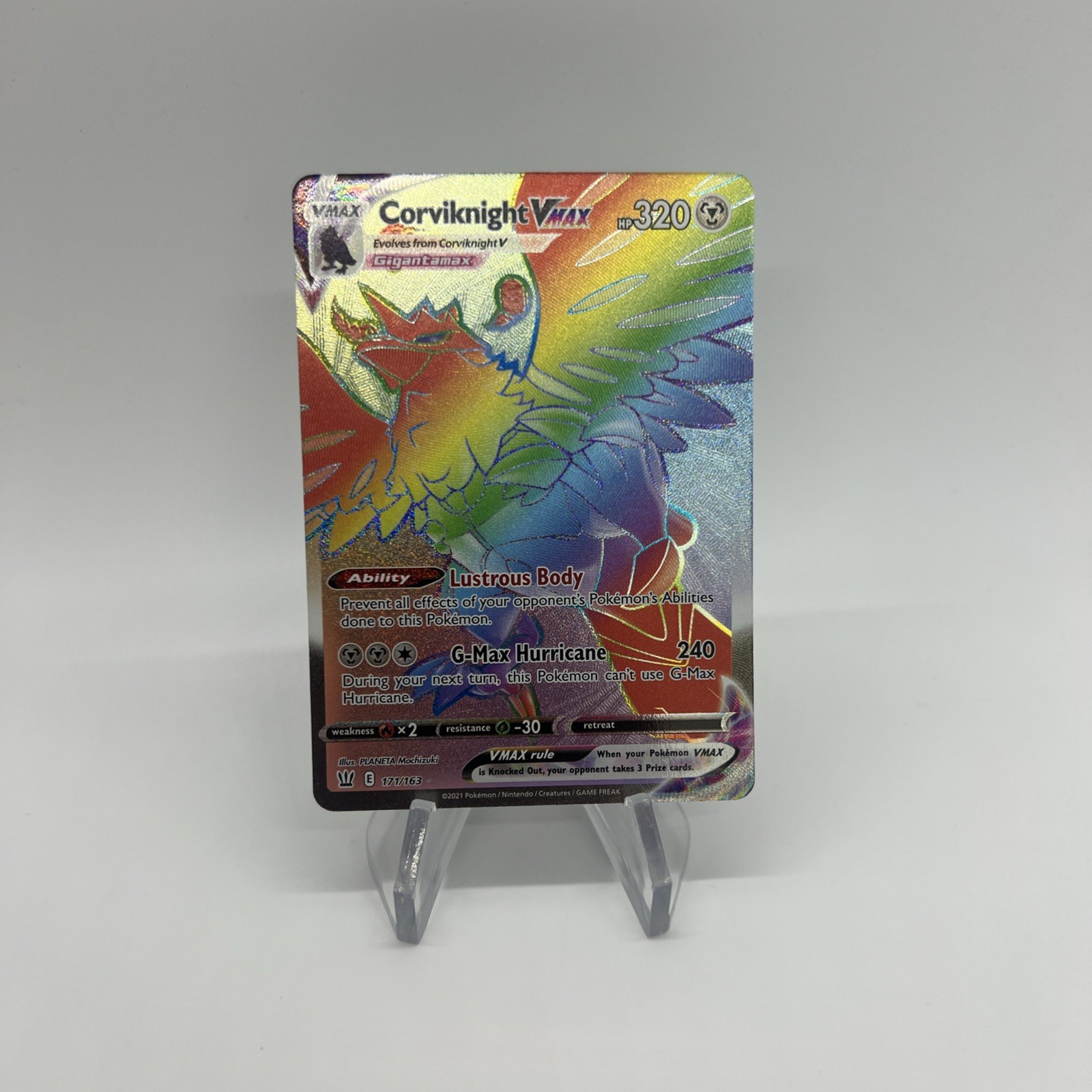 Corviknight VMAX (Secret) Secret Rare SWSH05: Battle Styles 171/163 NM