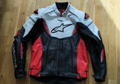 Alpinestars GP-R Leder Motorrad Motorrad Trainingsjacke Gr. M UK40 EU50 sehr guter Zustand