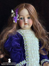 Antique German 27” Hertel Schwab 136 Bisque Head Doll