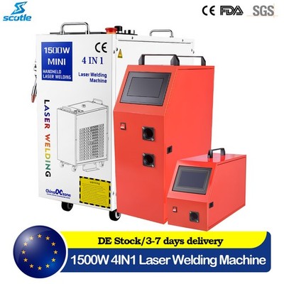 Handheld 4 in 1 Laser Welder 1500W Water Cooled Welding Cutting Cleaning Metal