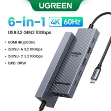 9-In-1 USB HUB Screen off USB-C to 4K60Hz HDMI RJ45 SD/TF 10Gbps USB3.2 Splitter