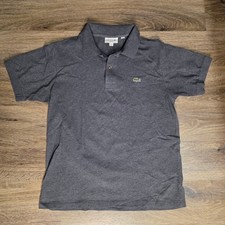 Lacoste Mens Classic Fit Polo Shirt Charcoal Grey Heather Size US M FR 4