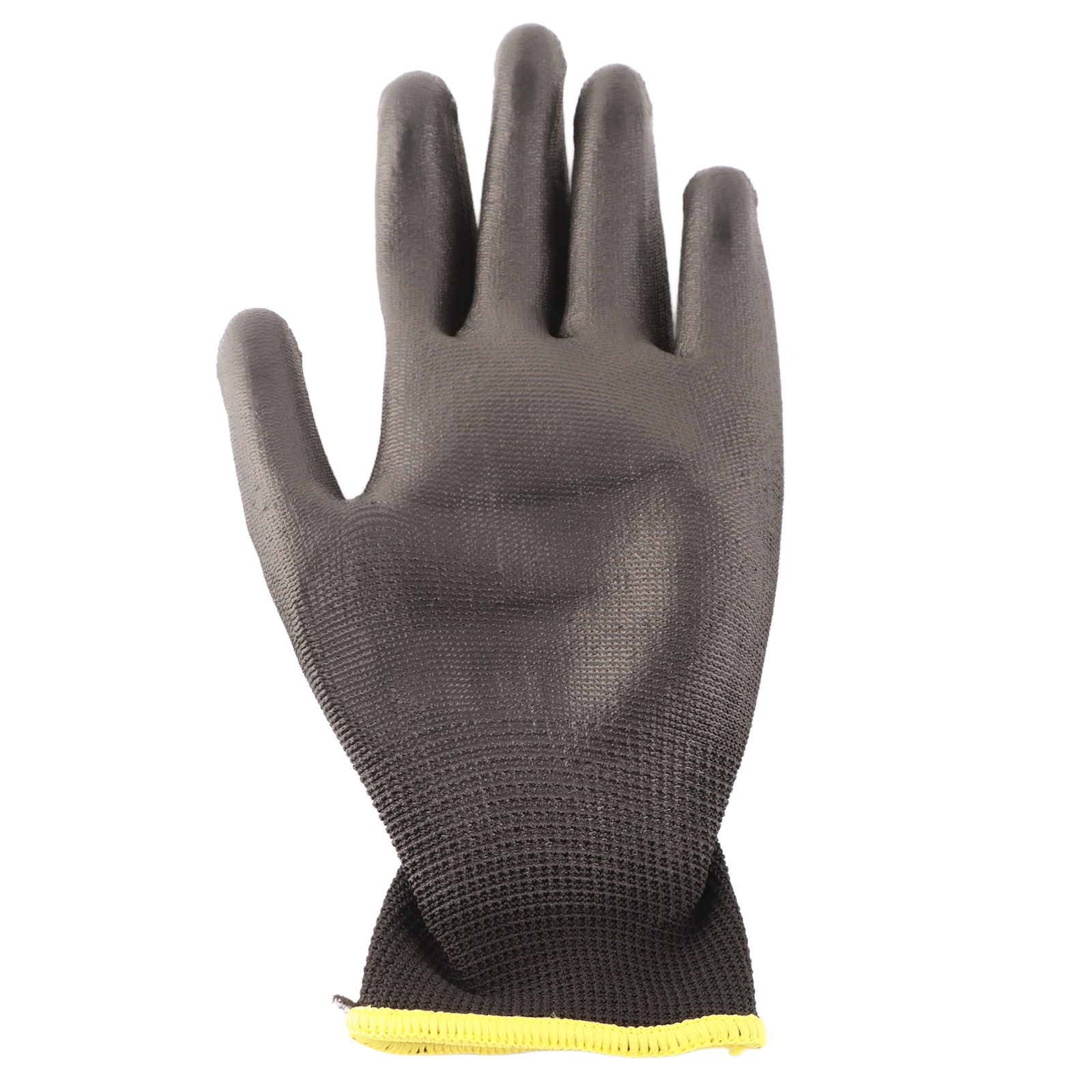 10 Pairs Safety Work PU Coated Static Proof Nylon General Black With Red