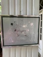 Vtg 1978 Cadillac Master Dealers Program Award Framed Silver Crest Gm Sign 10x8