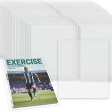100 PCS Magazine Protectors Clear Plastic Sleeves, Resealable Magazine Bags Comi