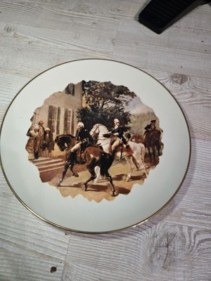 Ridgewood Museum Collection LE Plate Washington Rochambeau Yorktown Bicentennial
