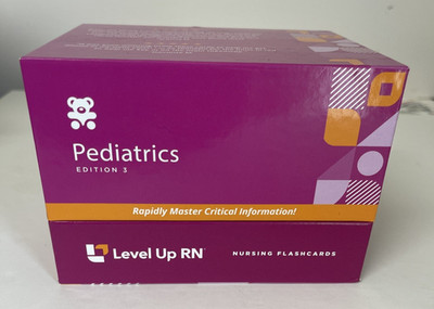 Level Up RN PEDS Pediatrics 3rd Edition: NURSING Study NCLEX Test Flash Cards