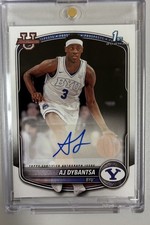 2025-26 Bowman Basketball AJ Dybantsa Paper Auto #PA-AY 1st Prospect BYU Cougars