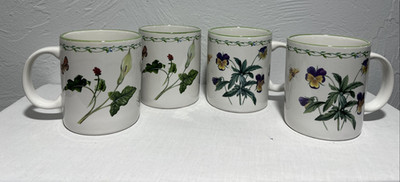 Studio Nova Garden Bloom Y2372/515 Set of 4 Coffee Mugs Floral