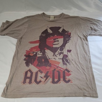 Vintage AC/DC Angus Young Highway to Hell Rock T-Shirt Anthill Size Medium 