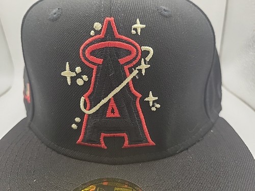 Los Angeles Angels hat cap New Era 59Fifty Fitted Size 7 1/8 MLB Baseball - Picture 2 of 10