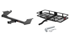 Trailer Hitch W Folding Cargo Basket Carrier Curt Class 3 2in Receiver - 13364
