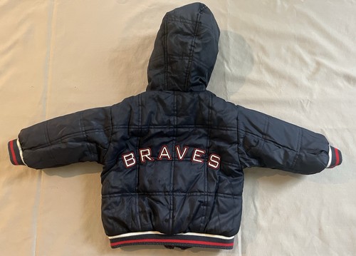 Vintage Atlanta Braves Reversible Jacket Toddler Coat MLB - Picture 4 of 23