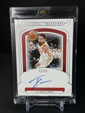 TRAE YOUNG 2024-25 NATIONAL TREASURES SIGNATURE HAWKS ON CARD AUTO /75 🔥