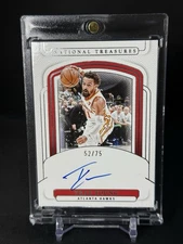 TRAE YOUNG 2024-25 NATIONAL TREASURES SIGNATURE HAWKS ON CARD AUTO /75 🔥