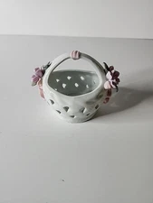 Floral  Ring Trinket Holder Basket Dish Small 