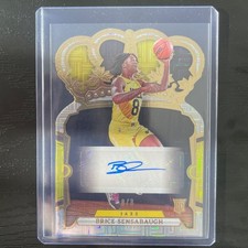 Panini Rookie Crown Royale Brice Sensabaugh Gold Infinite /8 Auto