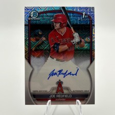 2023 Bowman Draft #CDA-JRE Joe Redfield Chrome Prospect Auto HTA Choice /150