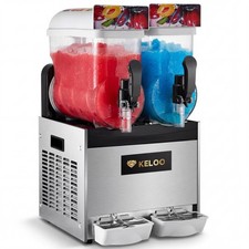 Commercial Slush Machine with 2 Tanks 2x15L (  12 months warranty)