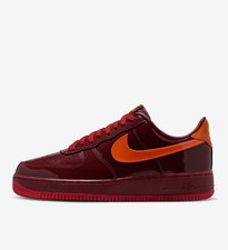 Nike Air Force 1 Low Men Sneakers Dark Team Red Safety Orange IO4489-601