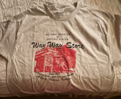 Port & Company Core Cotton Way Way Store Men's Graphic Tee Gray Size L
